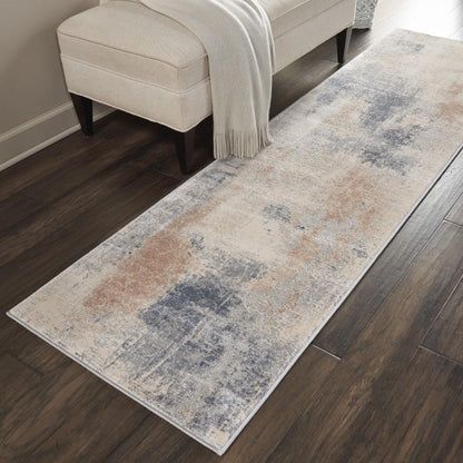 Nourison - Rustic Textures RUS02 Beige and Bone 22in x 76in Hallway Rug - RUS02-99446461919 veiw 2