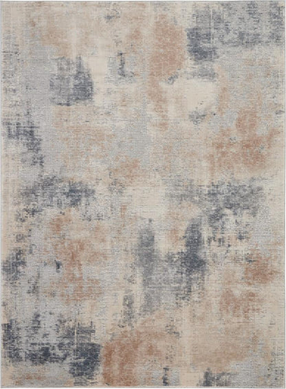Nourison - Rustic Textures RUS02 Beige and Bone 710in x 106in Oversized Rug - RUS02-99446461964 veiw 1