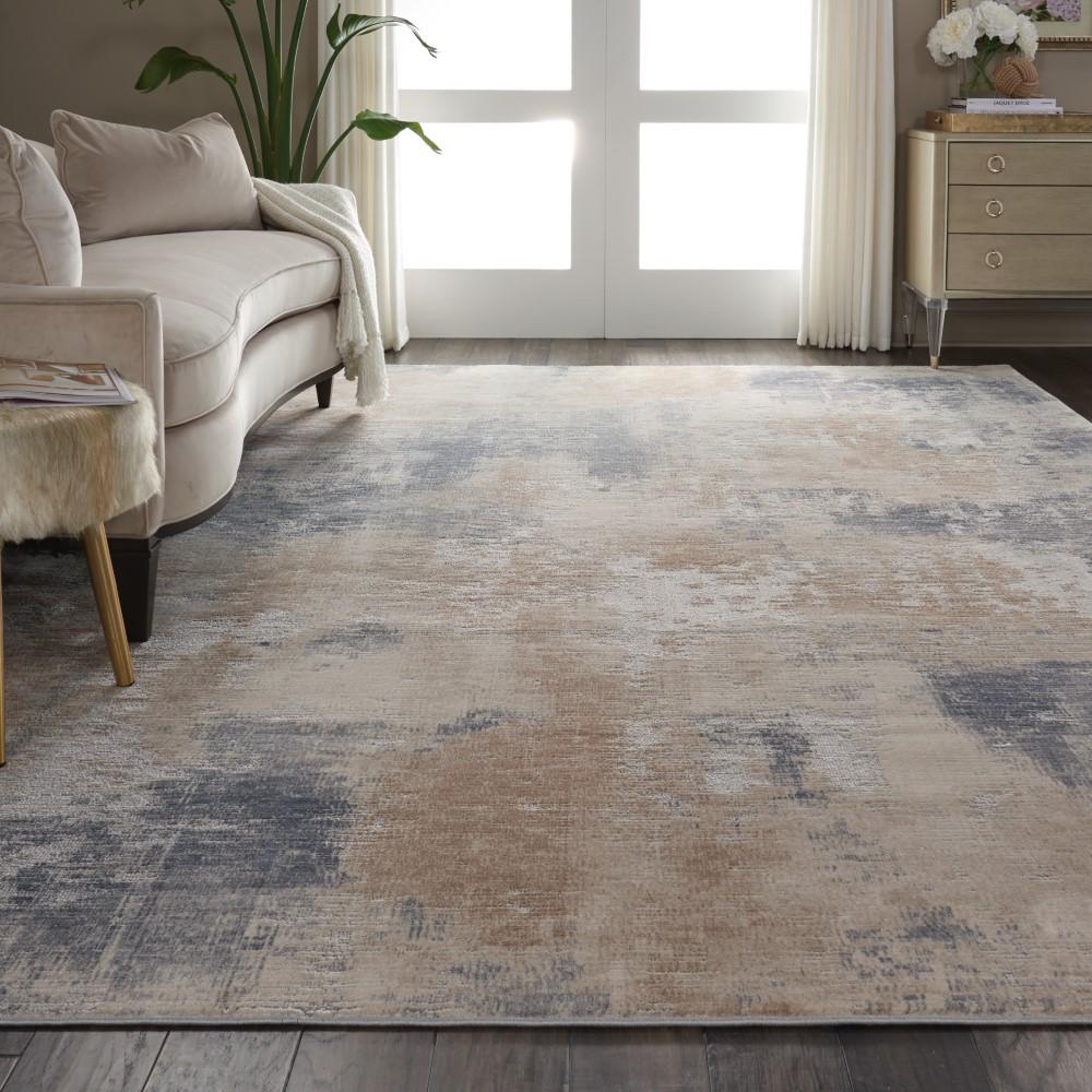 Nourison - Rustic Textures RUS02 Beige and Bone 710in x 106in Oversized Rug - RUS02-99446461964 veiw 3