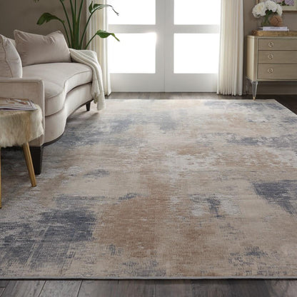 Nourison - Rustic Textures RUS02 Beige and Bone 710in x 106in Oversized Rug - RUS02-99446461964 veiw 3