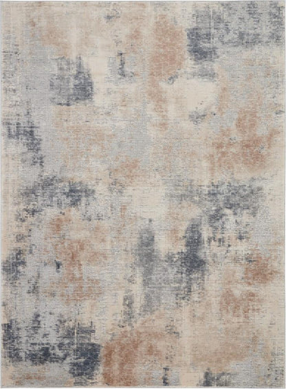 Nourison - Rustic Textures RUS02 Beige and Bone 93in x 129in Oversized Rug - RUS02-99446461971 veiw 1