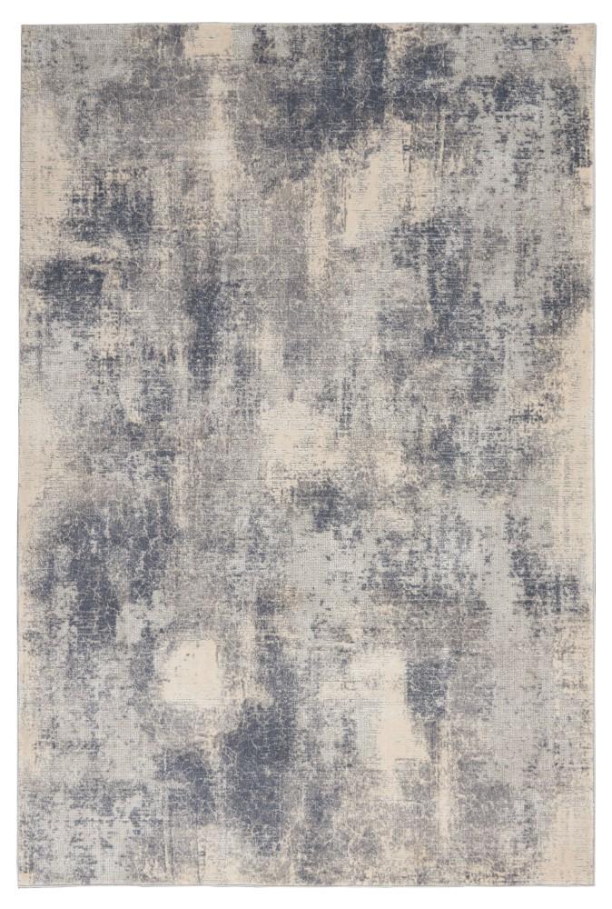 Nourison - Rustic Textures RUS02 Slate Blue and Ivory 311in x 511in Rustic Area Rug - RUS02-99446476241 veiw 1
