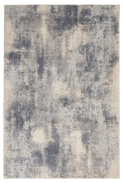 Nourison - Rustic Textures RUS02 Slate Blue and Ivory 311in x 511in Rustic Area Rug - RUS02-99446476241 veiw 1