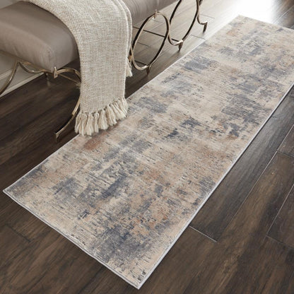 Nourison - Rustic Textures RUS05 Beige and Bone 22in x 76in Hallway Rug - RUS05-99446460424 veiw 2