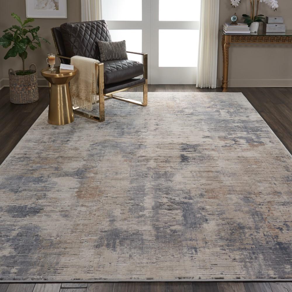 Nourison - Rustic Textures RUS05 Beige and Bone 710in x 106in Oversized Rug - RUS05-99446460462 veiw 2