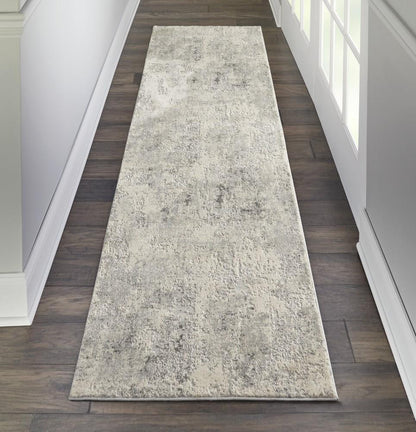 Nourison - Rustic Textures RUS07 Ivory and Bone 22in x 76in Hallway Rug - RUS07-99446496249 veiw 2