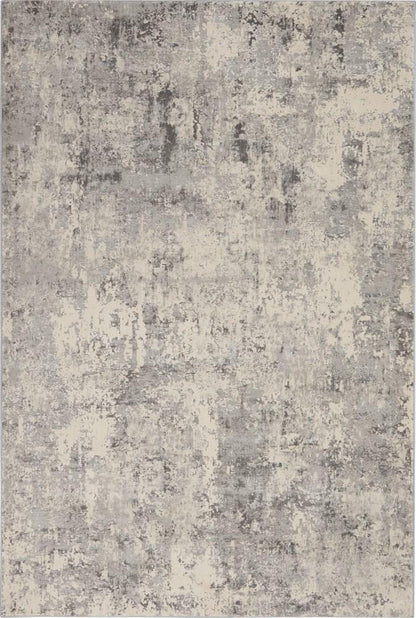 Nourison - Rustic Textures RUS07 Ivory and Bone 311in x 511in Abstract Area Rug - RUS07-99446496256 veiw 1