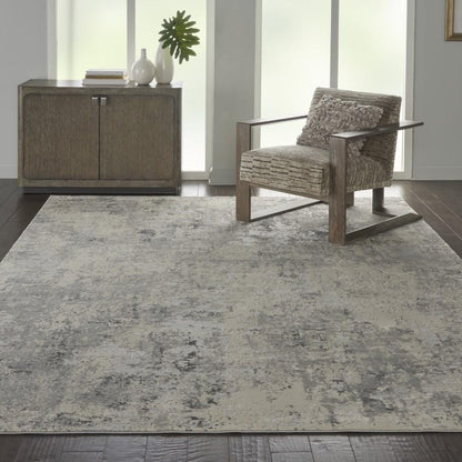 Nourison - Rustic Textures RUS07 Ivory and Bone 93in x 129in Oversized Rug - RUS07-99446496270 veiw 2