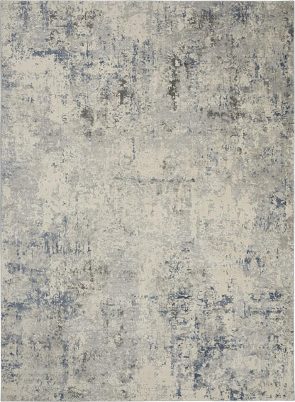 Nourison - Rustic Textures RUS07 Ivory/Bone-blue 710in x 106in Large Rug - RUS07-99446496300 veiw 1