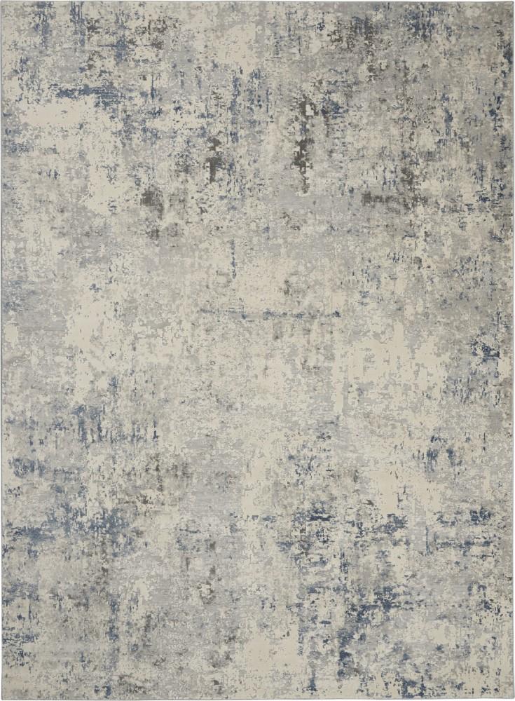 Nourison - Rustic Textures RUS07 Ivory/Bone-blue 93in x 129in Oversized Rug - RUS07-99446496331 veiw 1