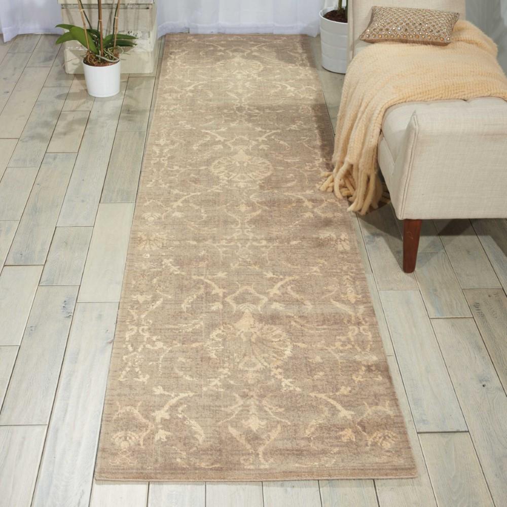 Nourison - Silk Elements SKE03 Green 25in x 10 Hallway Rug - SKE03-99446189196_CLOSEOUT veiw 2