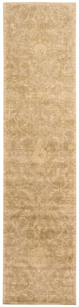 Nourison - Silk Elements SKE03 Beige 25in x 10 Hallway Rug - SKE03-99446189097_CLOSEOUT veiw 1