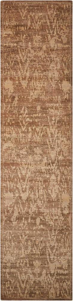 Nourison - Silken Allure SLK17 Brown 25in x 10 Hallway Rug - SLK17-99446153890_CLOSEOUT veiw 1