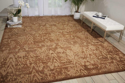 Nourison - Silken Allure SLK17 Brown 56in x 8 Area Rug - SLK17-99446153814_CLOSEOUT veiw 2