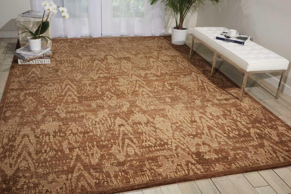 Nourison - Silken Allure SLK17 Brown 99in x 139in Rug - SLK17-99446153876_CLOSEOUT veiw 2