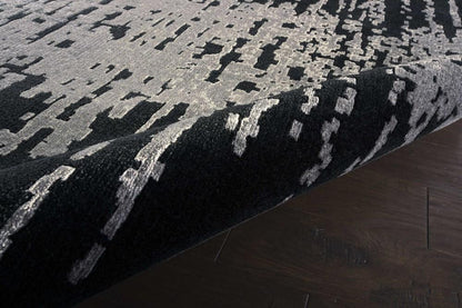 Nourison - Twilight TWI11 Black and Grey 86in x 116in Oversized Rug - TWI11-99446293152 veiw 2