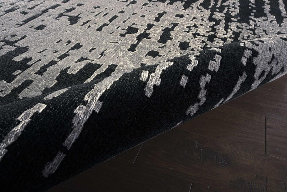 Nourison - Twilight TWI11 Black and Grey 99in x 139in Oversized Rug - TWI11-99446293169 veiw 2