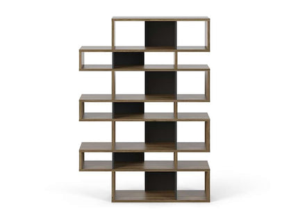 TEMAHOME - London Composition Bookcase in Walnut Frame, Pure Black Backs - 9500314797 veiw 1