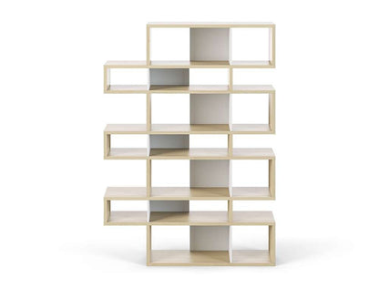 TEMAHOME - London Composition Bookcase in Oak Frame, Pure White Backs - 9500319723 veiw 1
