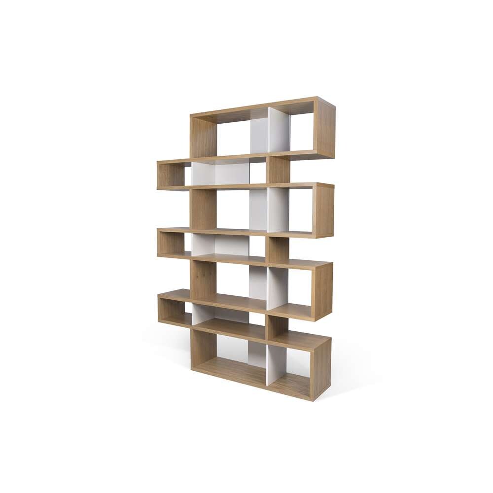 TEMAHOME - London Composition Bookcase in Oak Frame, Pure White Backs - 9500319723 veiw 3
