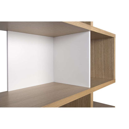 TEMAHOME - London Composition Bookcase in Oak Frame, Pure White Backs - 9500319723 veiw 4
