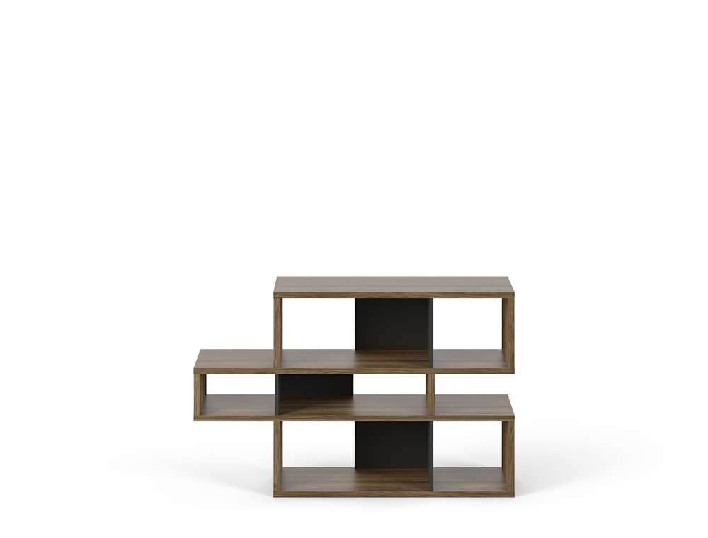 TEMAHOME - London Composition Bookcase in Walnut Frame, Pure Black Backs - 9500314872 veiw 1