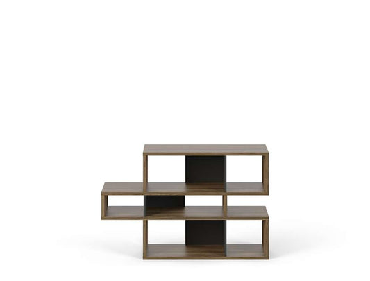 TEMAHOME - London Composition Bookcase in Walnut Frame, Pure Black Backs - 9500314872 veiw 1