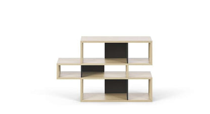 TEMAHOME - London Composition Bookcase in Oak Frame, Pure Black Backs - 9500321344 veiw 1