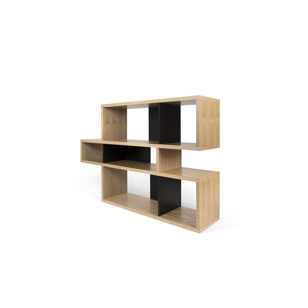 TEMAHOME - London Composition Bookcase in Oak Frame, Pure Black Backs - 9500321344 veiw 3