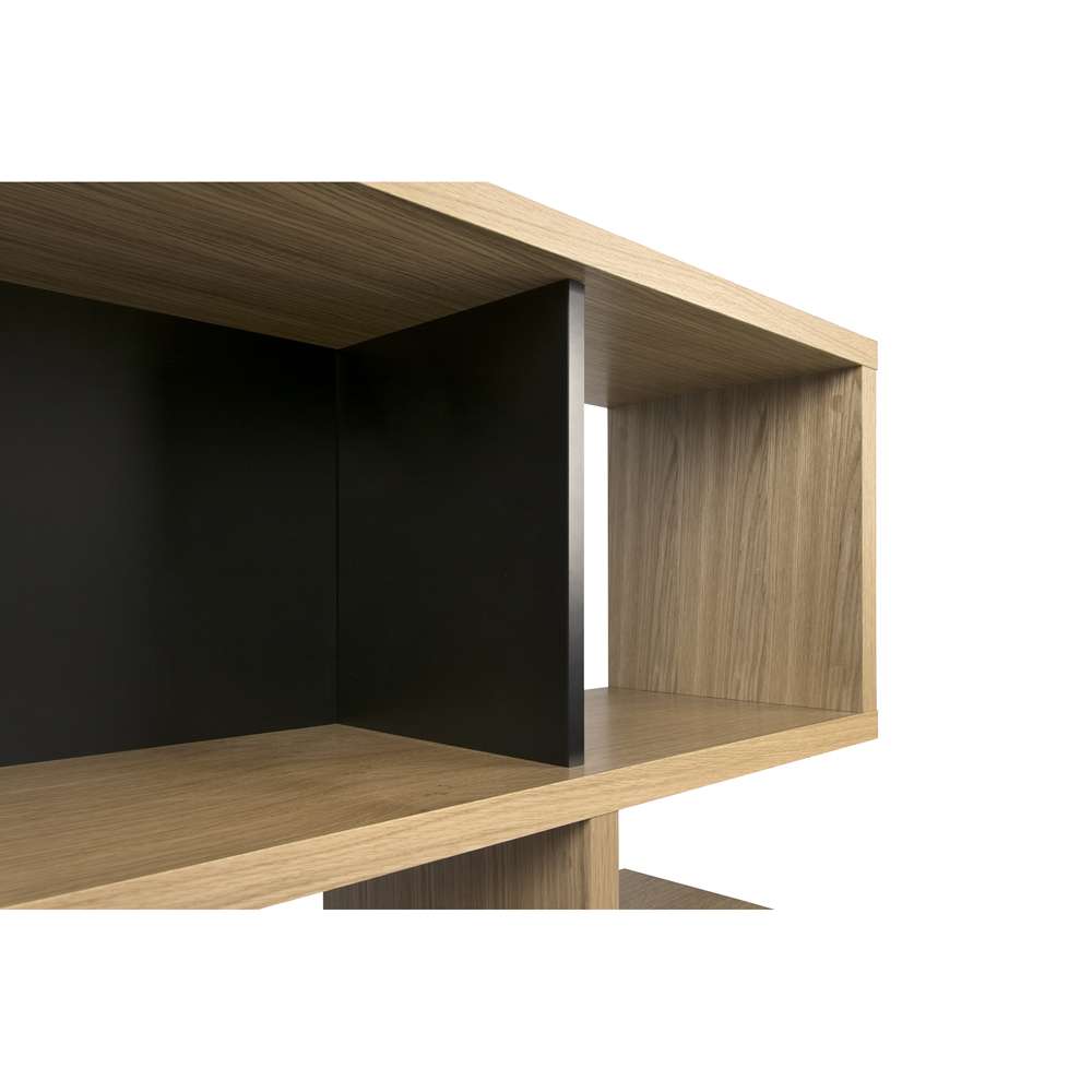 TEMAHOME - London Composition Bookcase in Oak Frame, Pure Black Backs - 9500321344 veiw 4