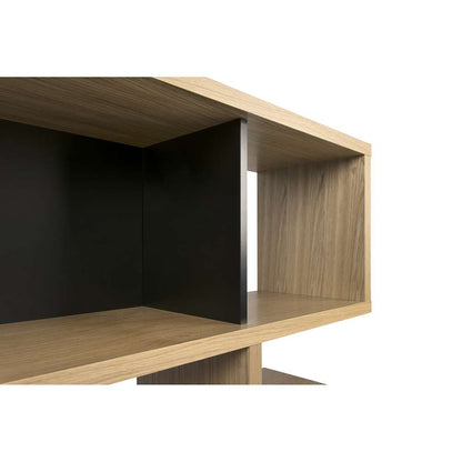 TEMAHOME - London Composition Bookcase in Oak Frame, Pure Black Backs - 9500321344 veiw 4