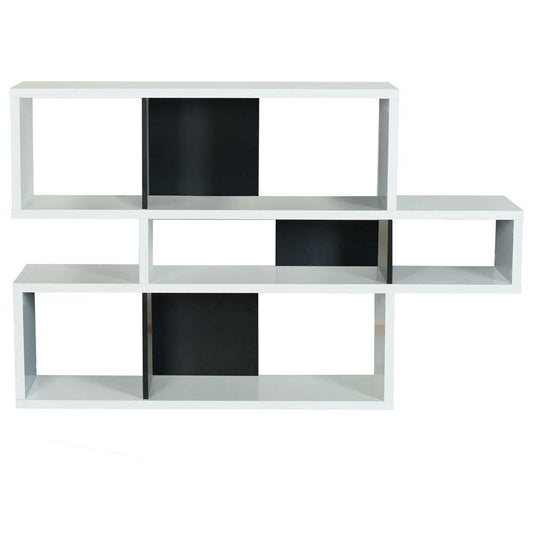 TEMAHOME - London Composition Bookcase in Pure White Frame, Pure Black Backs - 9500314827 veiw 1