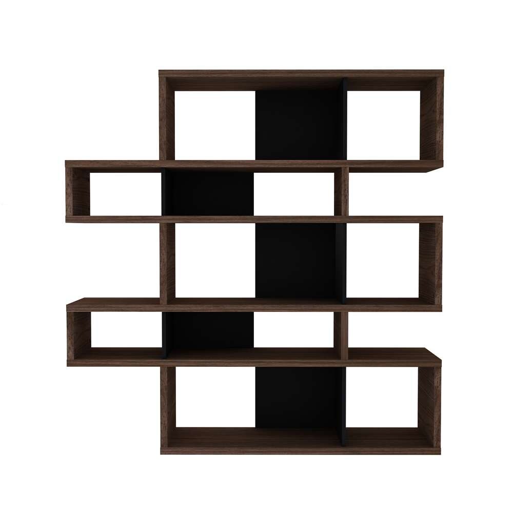 TEMAHOME - London Composition Bookcase in Walnut Frame, Pure Black Backs - 9500314957 veiw 2