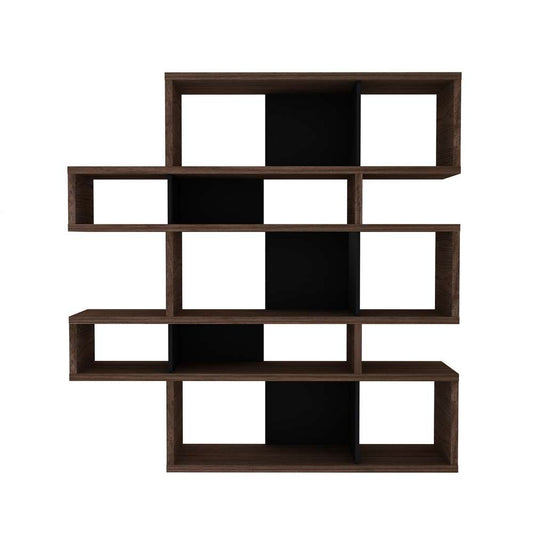 TEMAHOME - London Composition Bookcase in Walnut Frame, Pure Black Backs - 9500314957 veiw 2