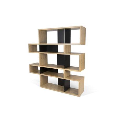 TEMAHOME - London Composition Bookcase in Oak Frame, Pure Black Backs - 9500319693 veiw 3
