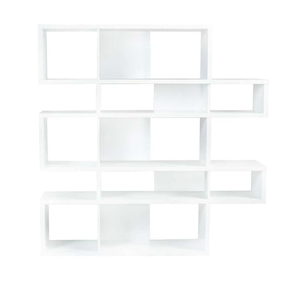 TEMAHOME - London Composition Bookcase in Pure White Frame, Pure White Backs - 9500314902 veiw 1