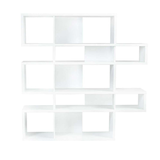 TEMAHOME - London Composition Bookcase in Pure White Frame, Pure White Backs - 9500314902 veiw 1