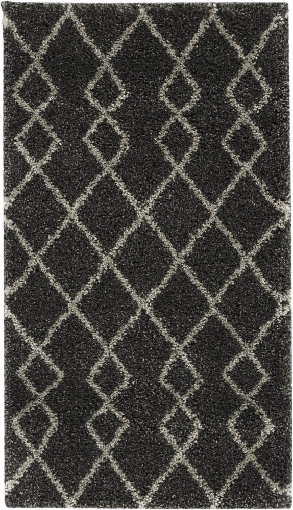 Nourison - Martil 22in x 39in Charcoal Tribal Moroccan Shag Rug - MAT01-99446481825_CLOSEOUT veiw 1