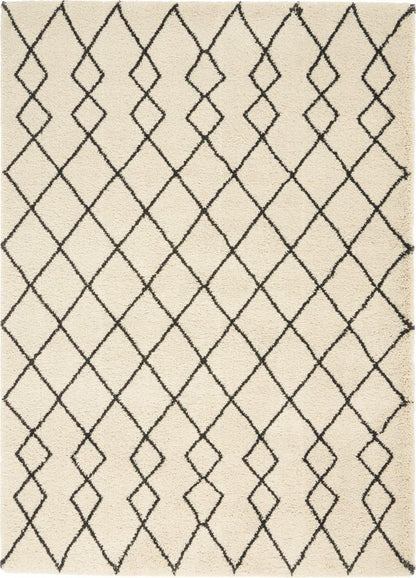 Nourison - Martil MAT01 Ivory White 53in x 73in Moroccan Area Rug - MAT01-99446481979_CLOSEOUT veiw 1