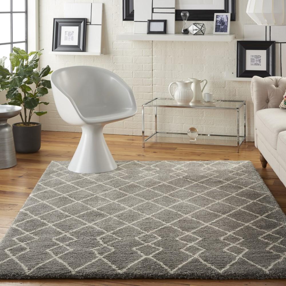 Nourison - Martil MAT01 Grey 53in x 73in Moroccan Area Rug - MAT01-99446481900_CLOSEOUT veiw 2