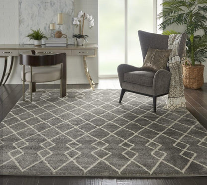 Nourison - Martil MAT01 Grey 710in x 910in Large Plush Rug - MAT01-99446481917_CLOSEOUT veiw 2