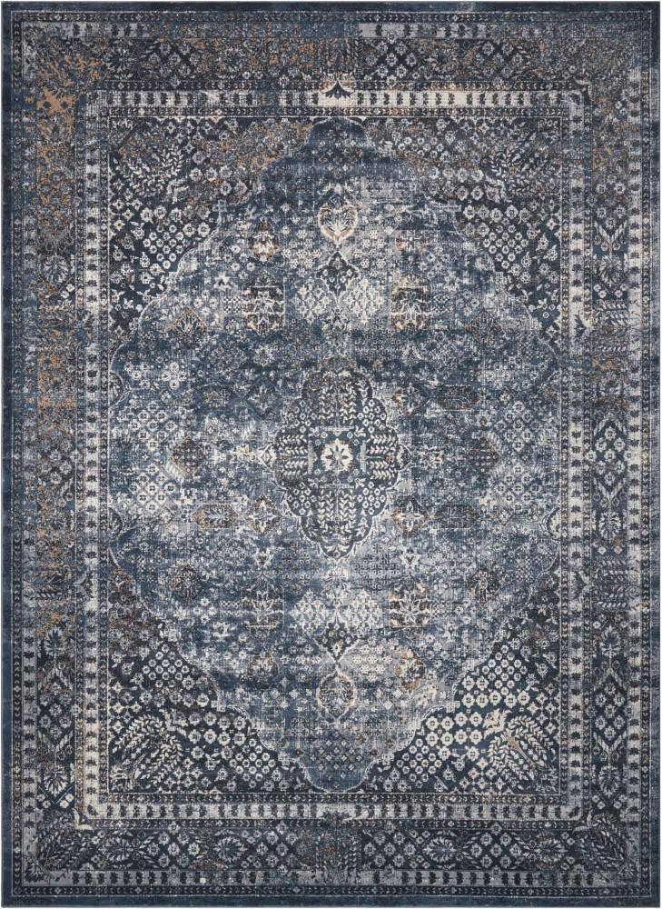 Kathy Ireland Home - Malta MAI01 Dark Blue 311in x 57in Area Rug - MAI01-99446360809 - CLOSEOUT veiw 1