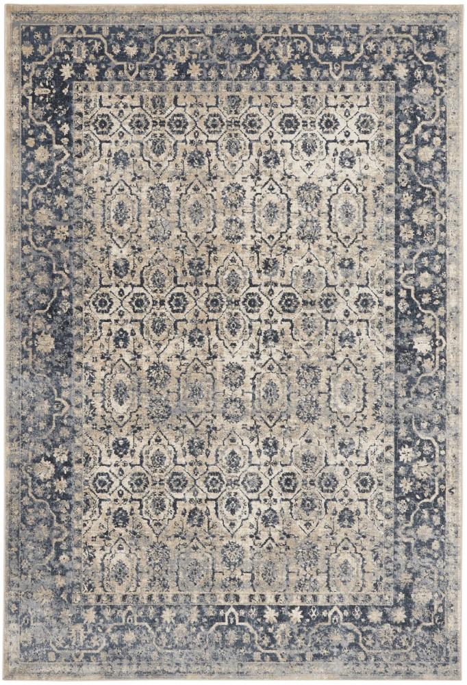 Kathy Ireland Home - Malta MAI04 Blue and Ivory 53in x 77in Area Rug - MAI04-99446361318 - CLOSEOUT veiw 1
