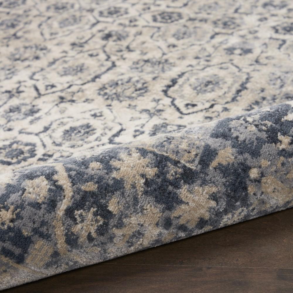 Kathy Ireland Home - Malta MAI04 Blue and Ivory 53in x 77in Area Rug - MAI04-99446361318 - CLOSEOUT veiw 2