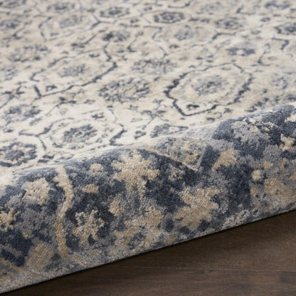 Kathy Ireland Home - Malta MAI04 Blue and Ivory 53in x 77in Area Rug - MAI04-99446361318 - CLOSEOUT veiw 2