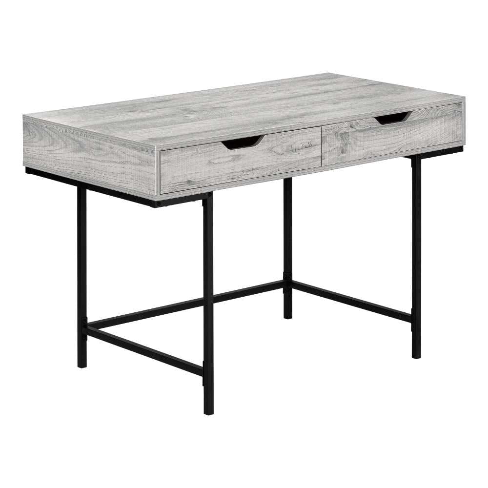 Monarch Specialties - Computer Desk, Home Office, Laptop, Storage Drawers, 48inL, Work, Metal, Laminate, Grey, Black, Contemporary, Modern - I-7553 veiw 1