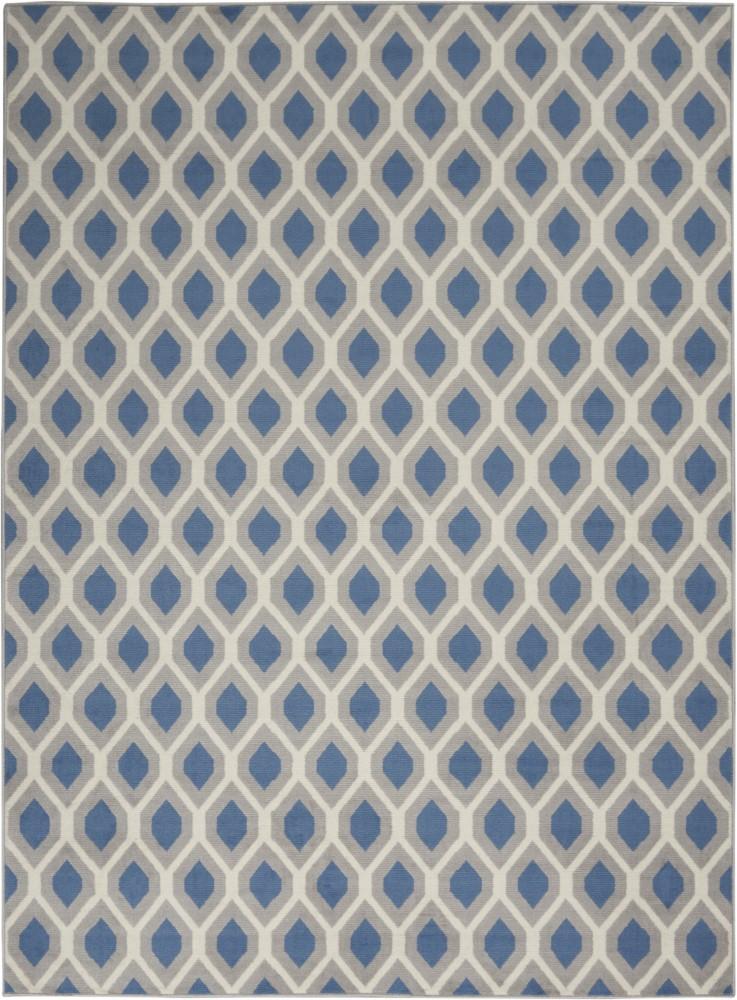 Nourison - Grafix GRF22 Blue and Grey 53in x 73in Area Rug - GRF22-99446412096 - CLOSEOUT veiw 1