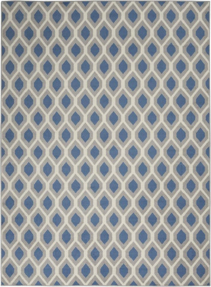 Nourison - Grafix GRF22 Blue and Grey 53in x 73in Area Rug - GRF22-99446412096 - CLOSEOUT veiw 1