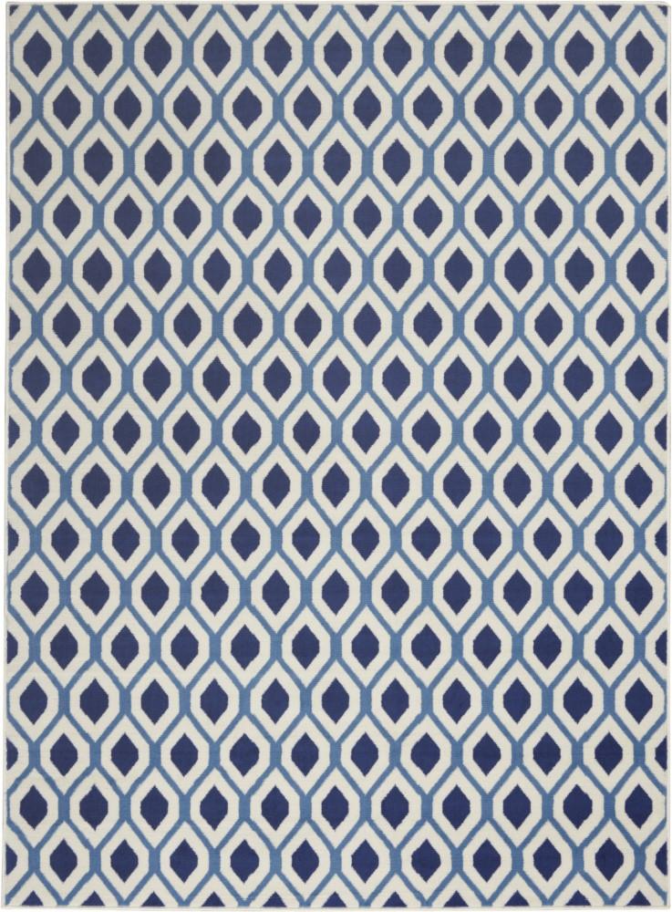 Nourison - Grafix GRF22 Blue and White 53in x 73in Area Rug - GRF22-99446412164 - CLOSEOUT veiw 1