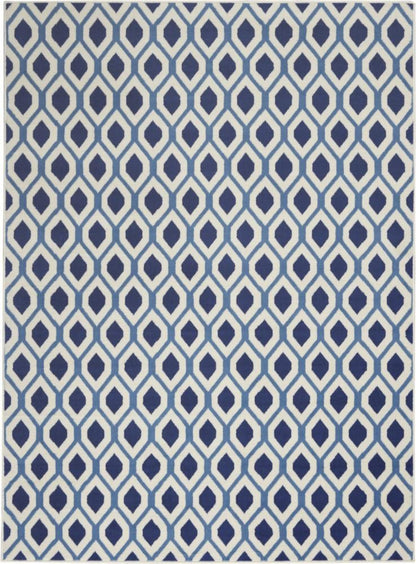Nourison - Grafix GRF22 Blue and White 53in x 73in Area Rug - GRF22-99446412164 - CLOSEOUT veiw 1